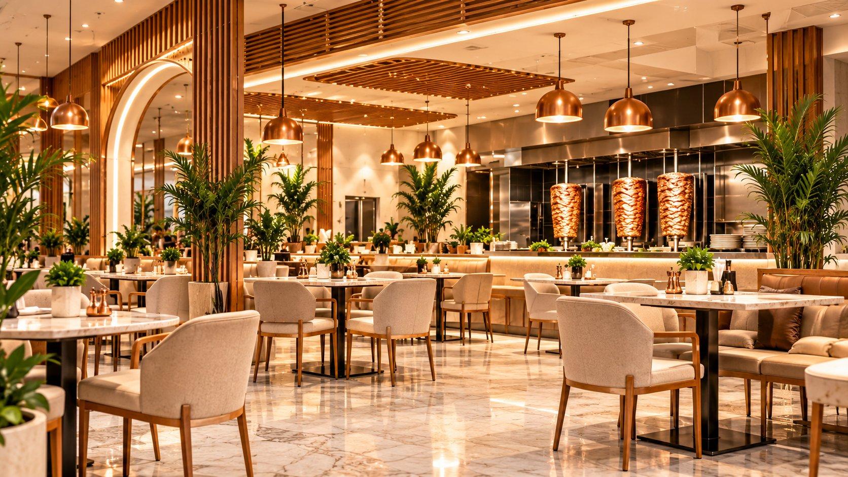 Ottomé restoran iç mekânı